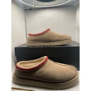 UGG Tasman II "Sand/Dark Cherry" Women's Slipper Size 7